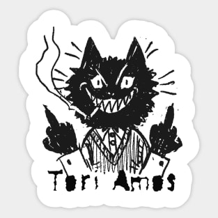 tori amos and the bad cat Sticker
